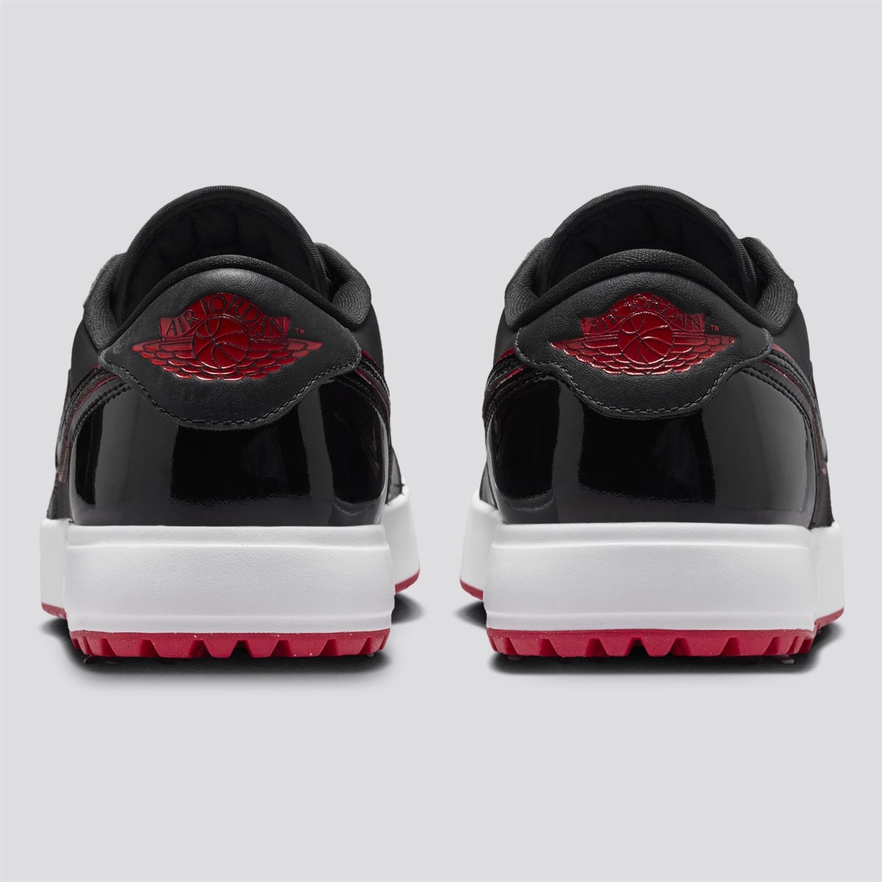 Air Jordan 1 Low Spiked Golf Shoes Black/Varsity Red/White