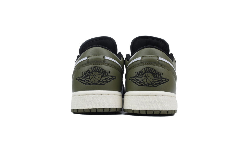 Air Jordan 1 Low 'Black Toe Medium Olive'
