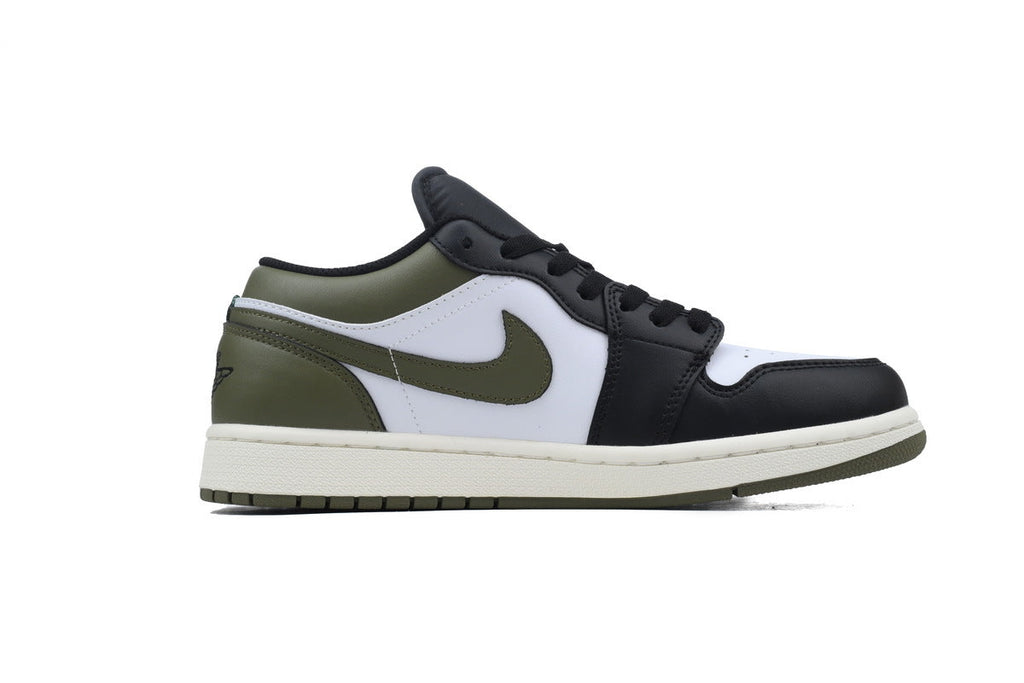 Air Jordan 1 Low 'Black Toe Medium Olive'