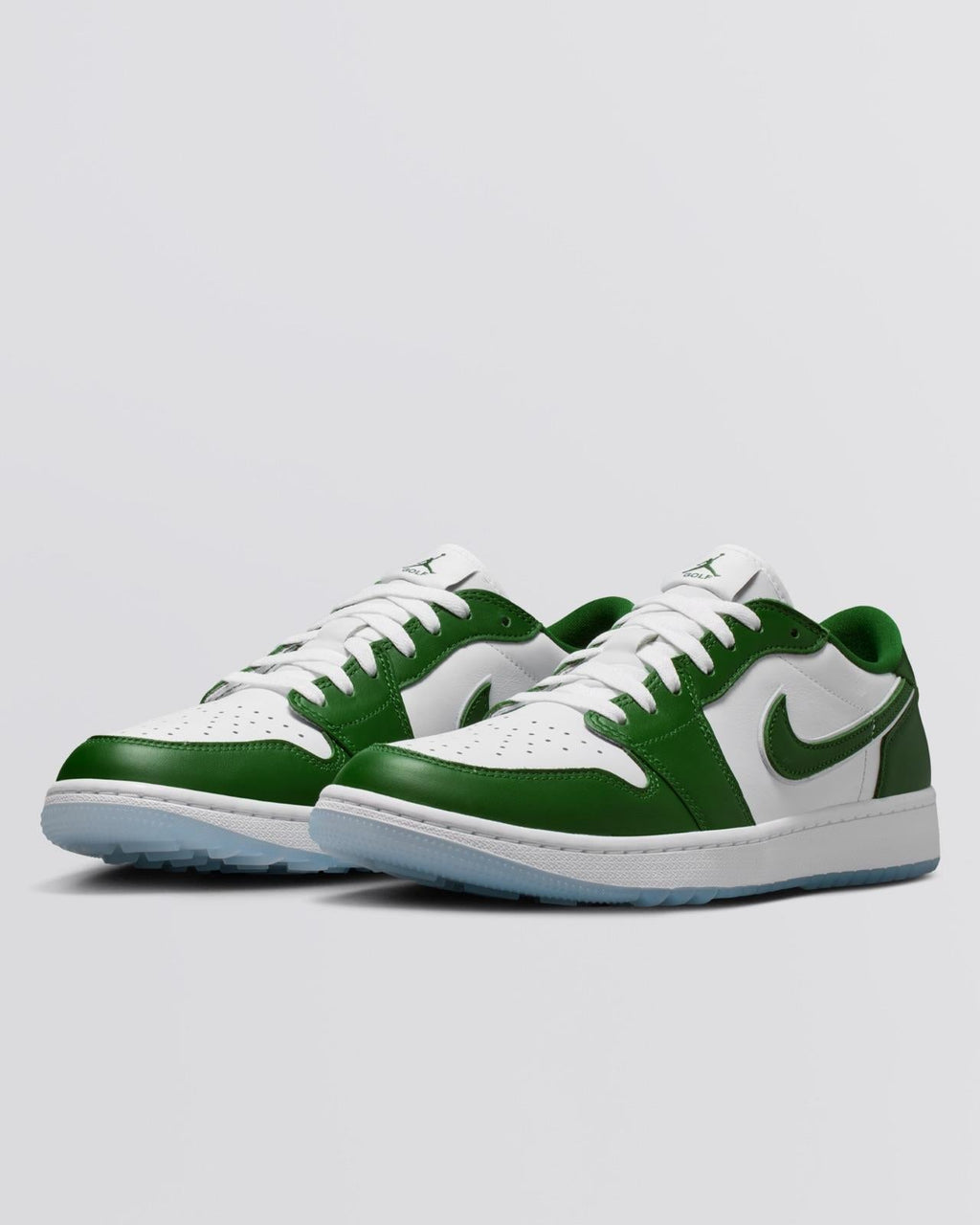 Air Jordan 1 Low Spikeless Golf Shoes Forest Green/White