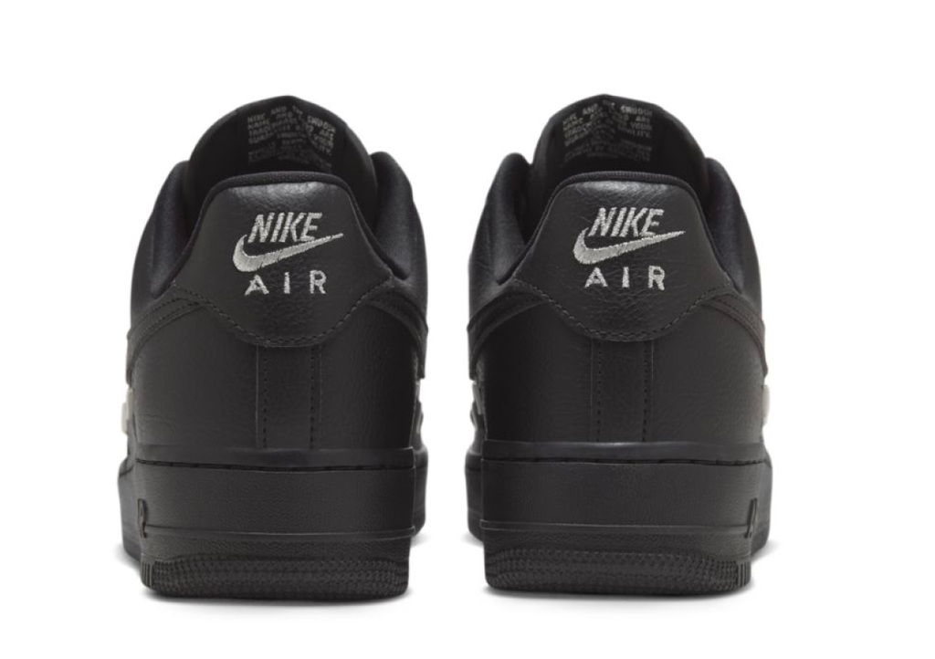 Nike Air Force 1 Low Black Silver Mini?Swoosh