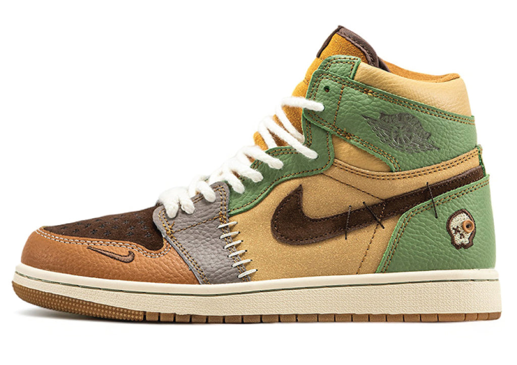 Zion Williamson x Air Jordan 1 High Voodoo Beige Suede/Oil Green