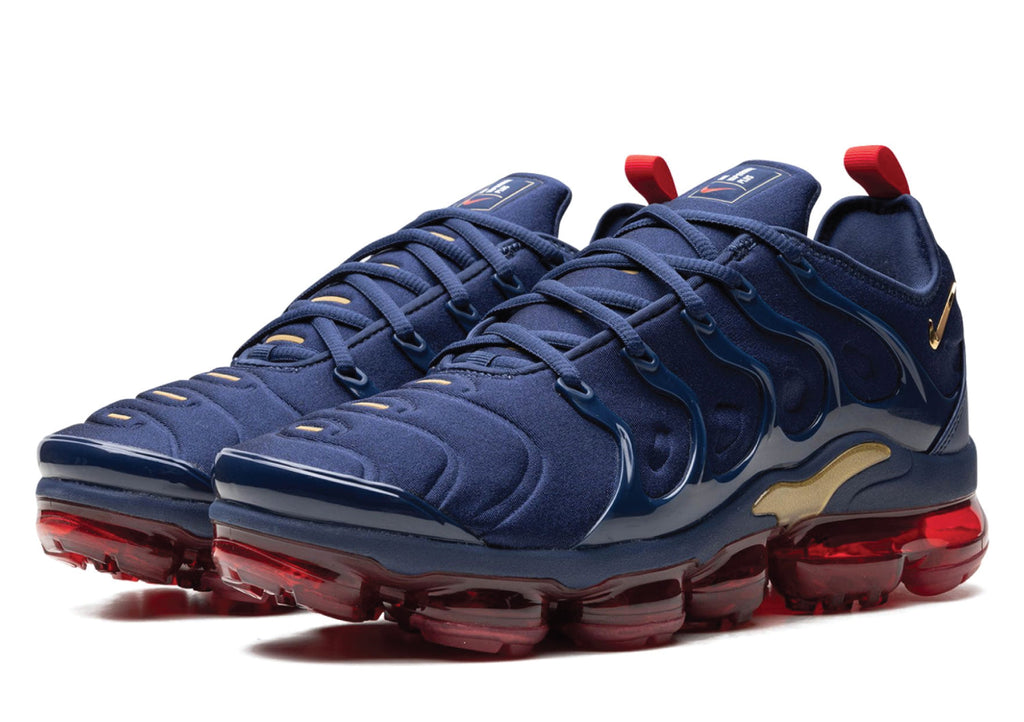 Air VaporMax Plus Metallic Blue/Gold