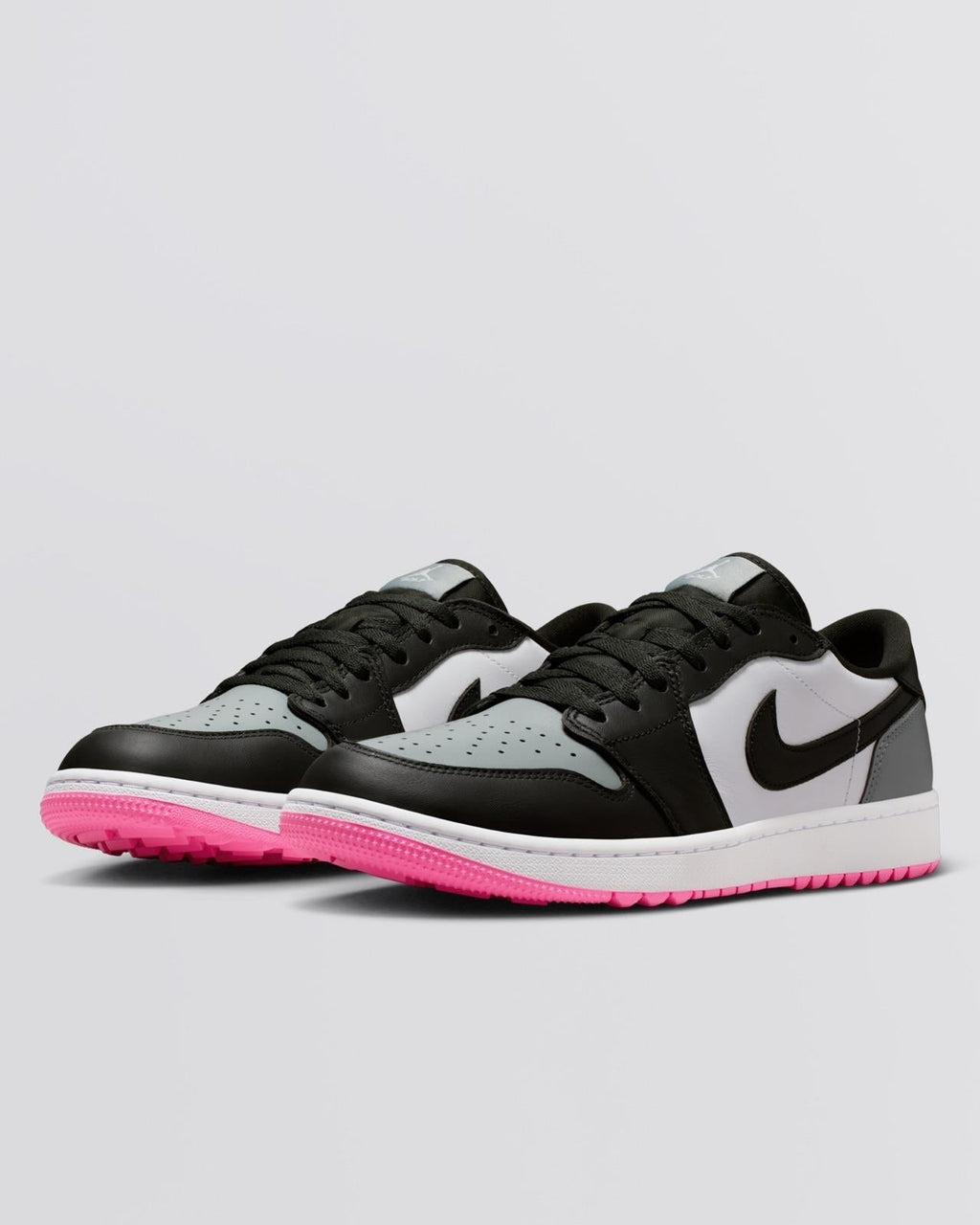Air Jordan 1 Low Spikeless Golf Shoes White/Sequoia/Light Pumice/Pink Glow