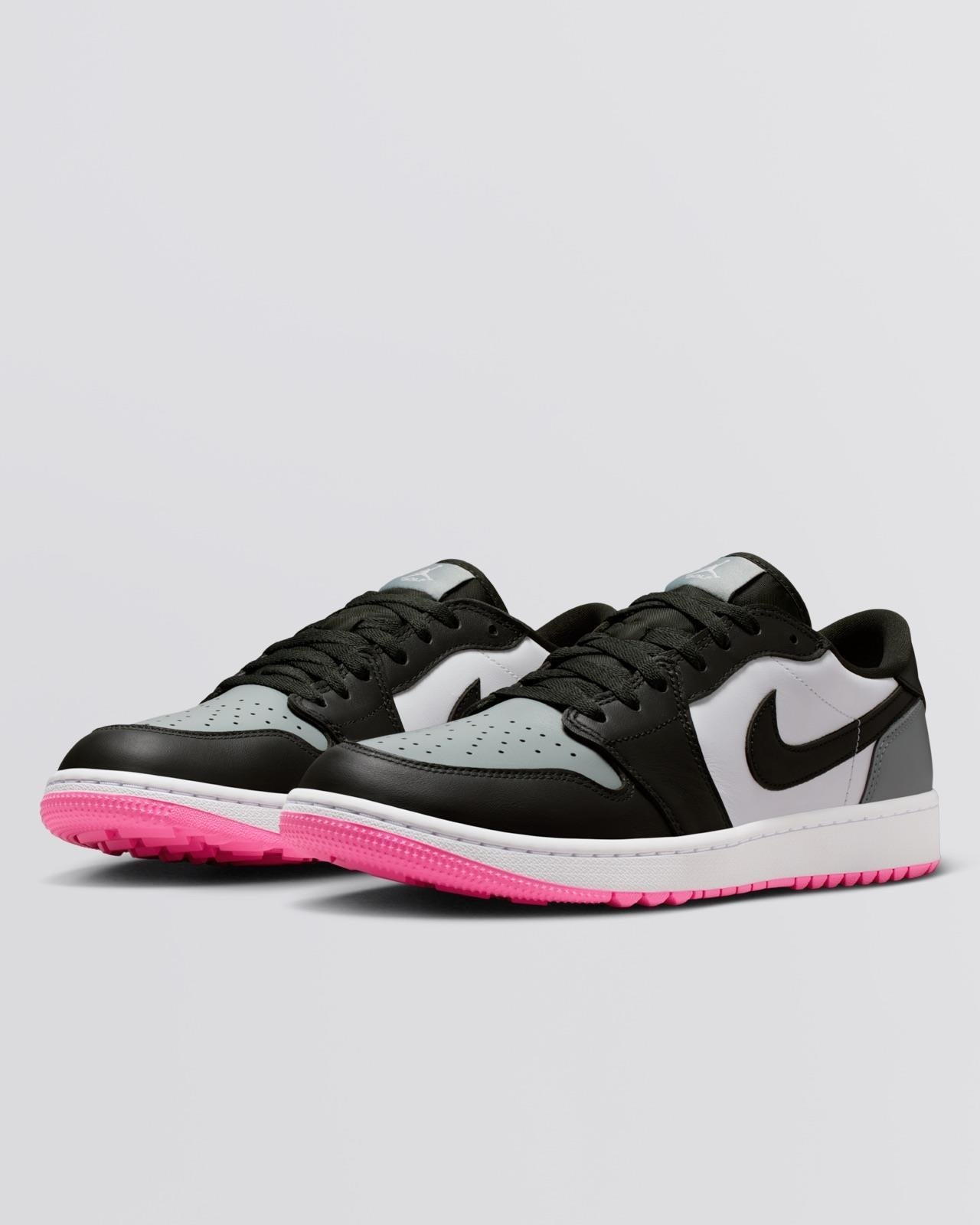 Air Jordan 1 Low Spikeless Golf Shoes White/Sequoia/Light Pumice/Pink Glow